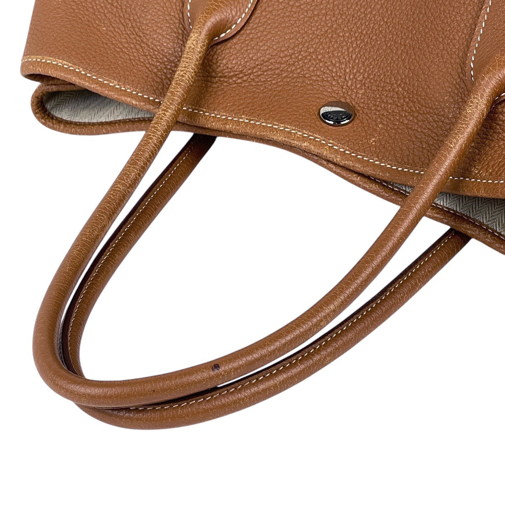 エルメス ガーデンパーティ PM ハンドバッグ トートバッグ ネゴンダ ゴールド □O レディース 【中古】brbag