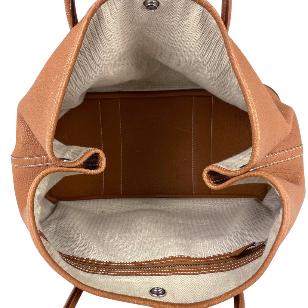 エルメス ガーデンパーティ PM ハンドバッグ トートバッグ ネゴンダ ゴールド □O レディース 【中古】brbag