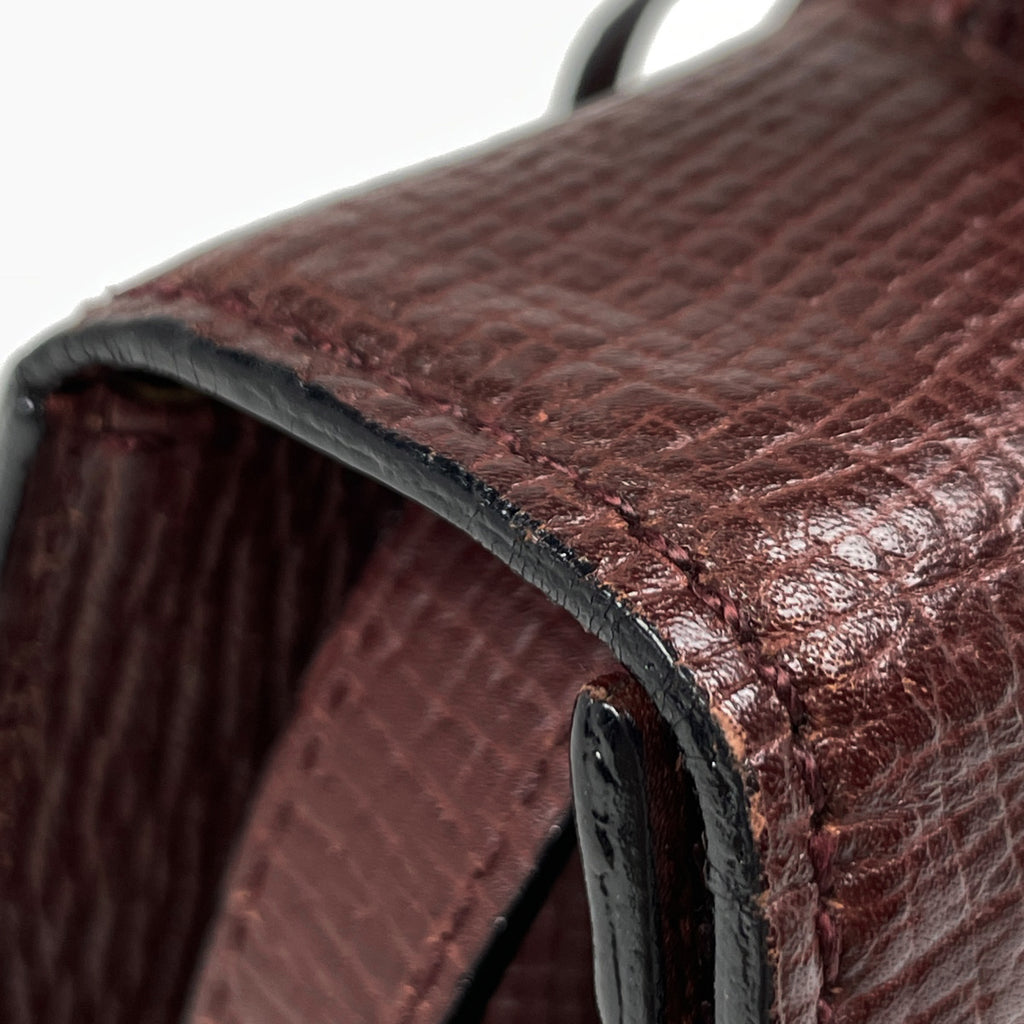 ロエベ バルセロナ ハンドバッグ 2WAY ショルダーバッグ ハンドバッグ レザー ボルドー レディース 【中古】brbag