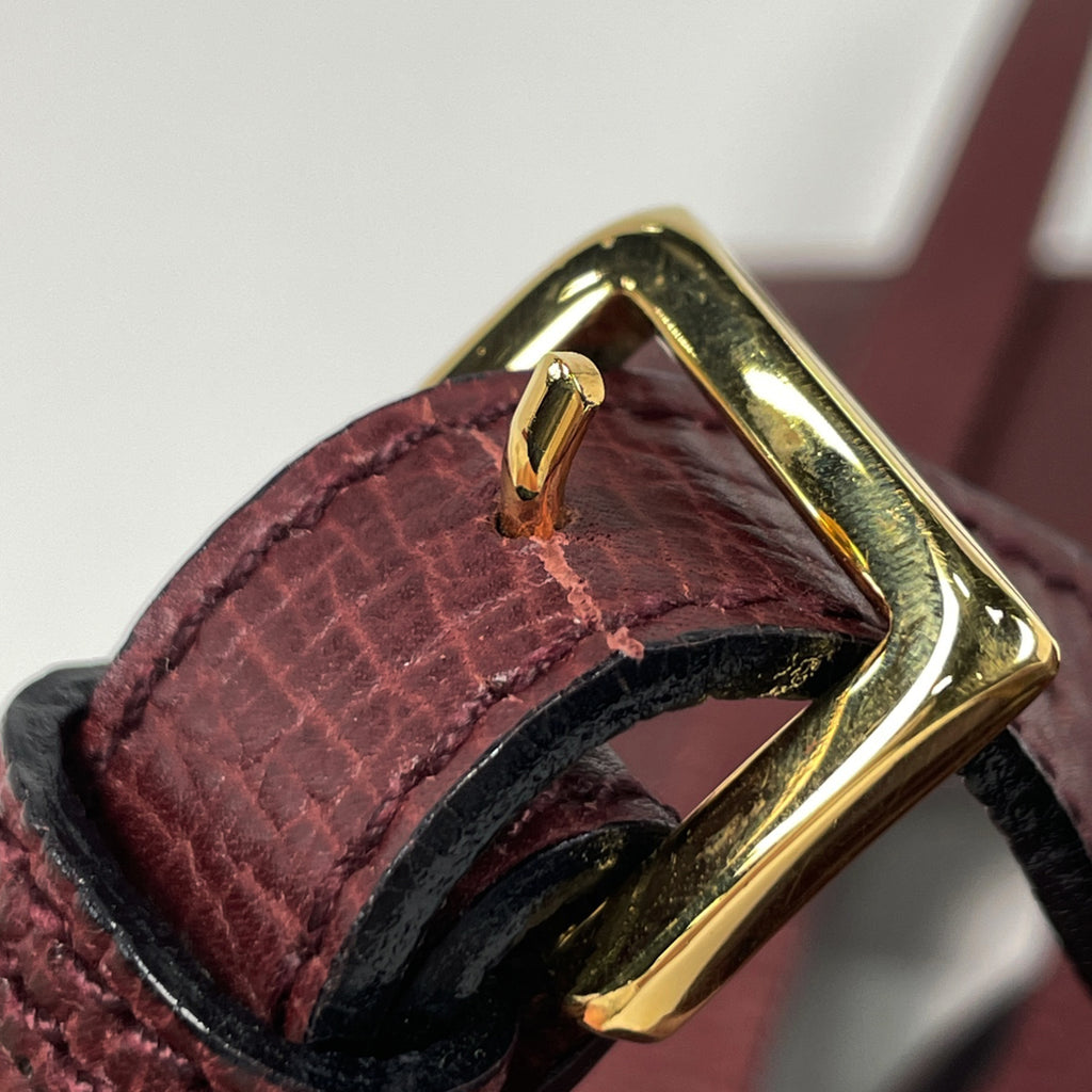 ロエベ バルセロナ ハンドバッグ 2WAY ショルダーバッグ ハンドバッグ レザー ボルドー レディース 【中古】brbag