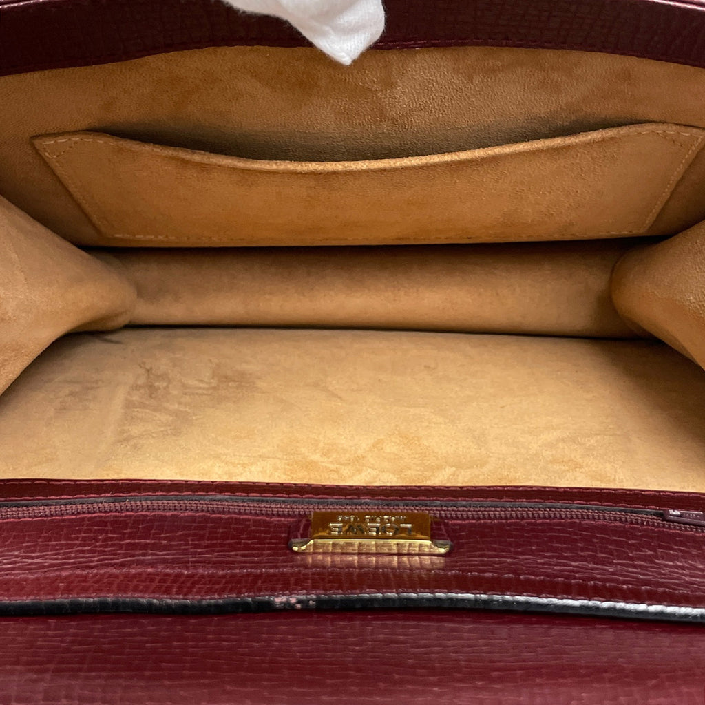 ロエベ バルセロナ ハンドバッグ 2WAY ショルダーバッグ ハンドバッグ レザー ボルドー レディース 【中古】brbag