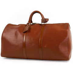 ルイ・ヴィトン キーポル 60 旅行 出張 ボストンバッグ エピ ケニアブラウン M42943 レディース 【中古】brbag