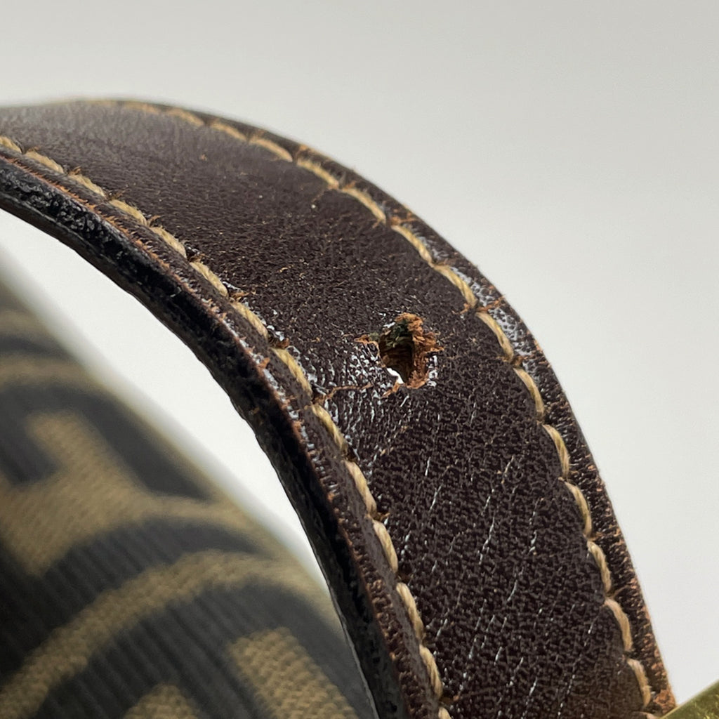 フェンディ ズッカ柄 ショルダーバッグ ワンショルダー ハンドバッグ マンマバゲット ショルダーバッグ キャンバス ブラウン レディース 【中古】brbag