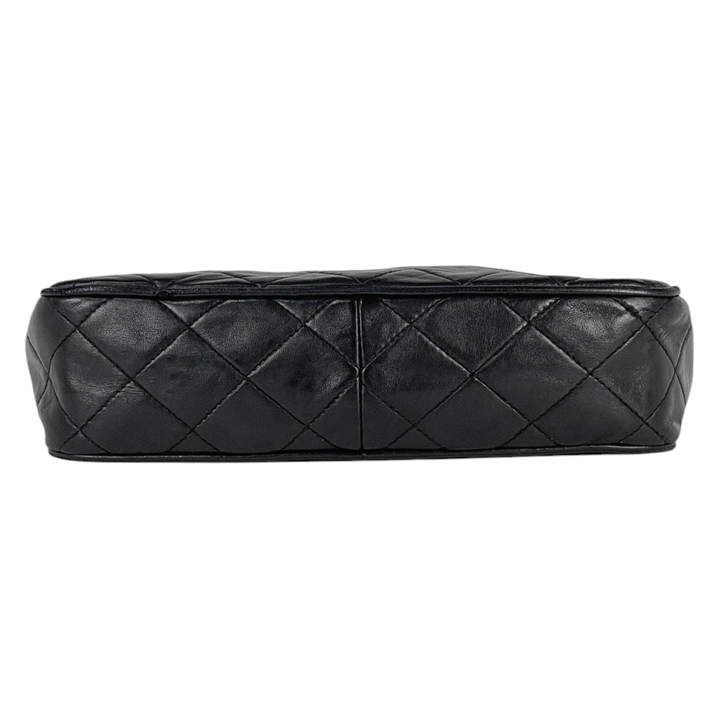 シャネル ココマーク フリンジ チェーン ショルダーバッグ タッセル マトラッセ ショルダーバッグ レザー ブラック レディース 【中古】brbag