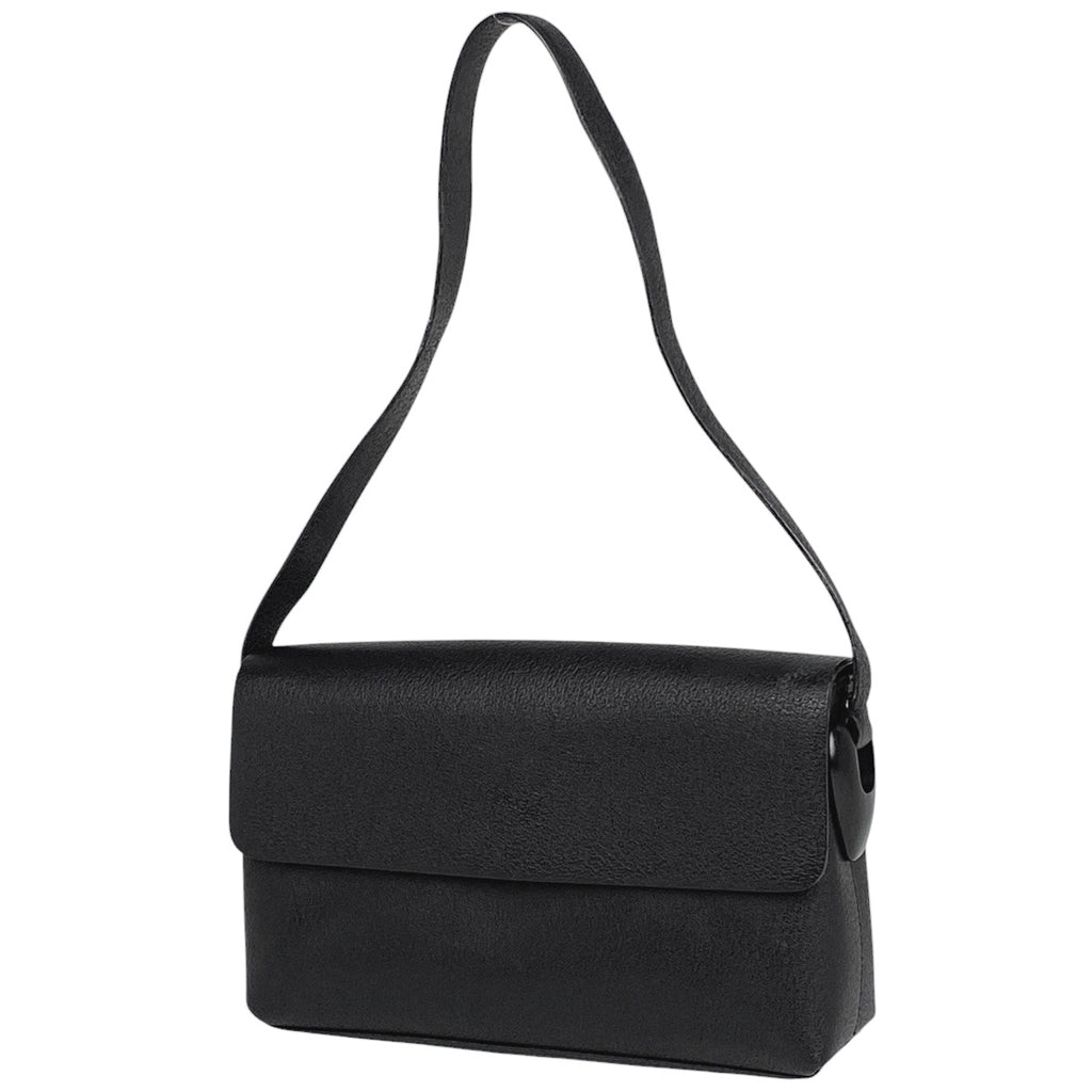 グッチ ロゴ ショルダーバッグ オールドグッチ 00119981766 ショルダーバッグ レザー ブラック レディース 【中古】brbag