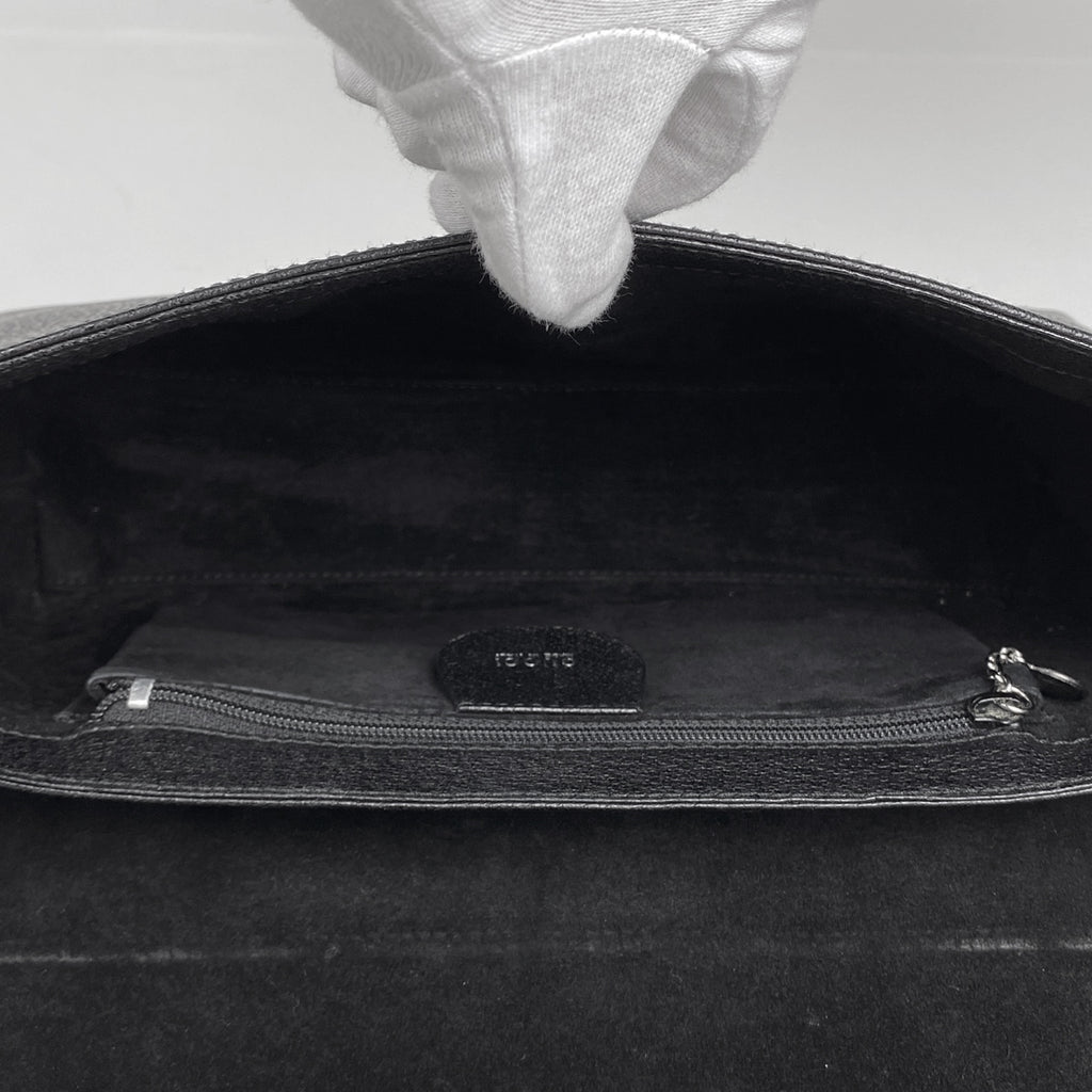 グッチ ロゴ ショルダーバッグ オールドグッチ 00119981766 ショルダーバッグ レザー ブラック レディース 【中古】brbag