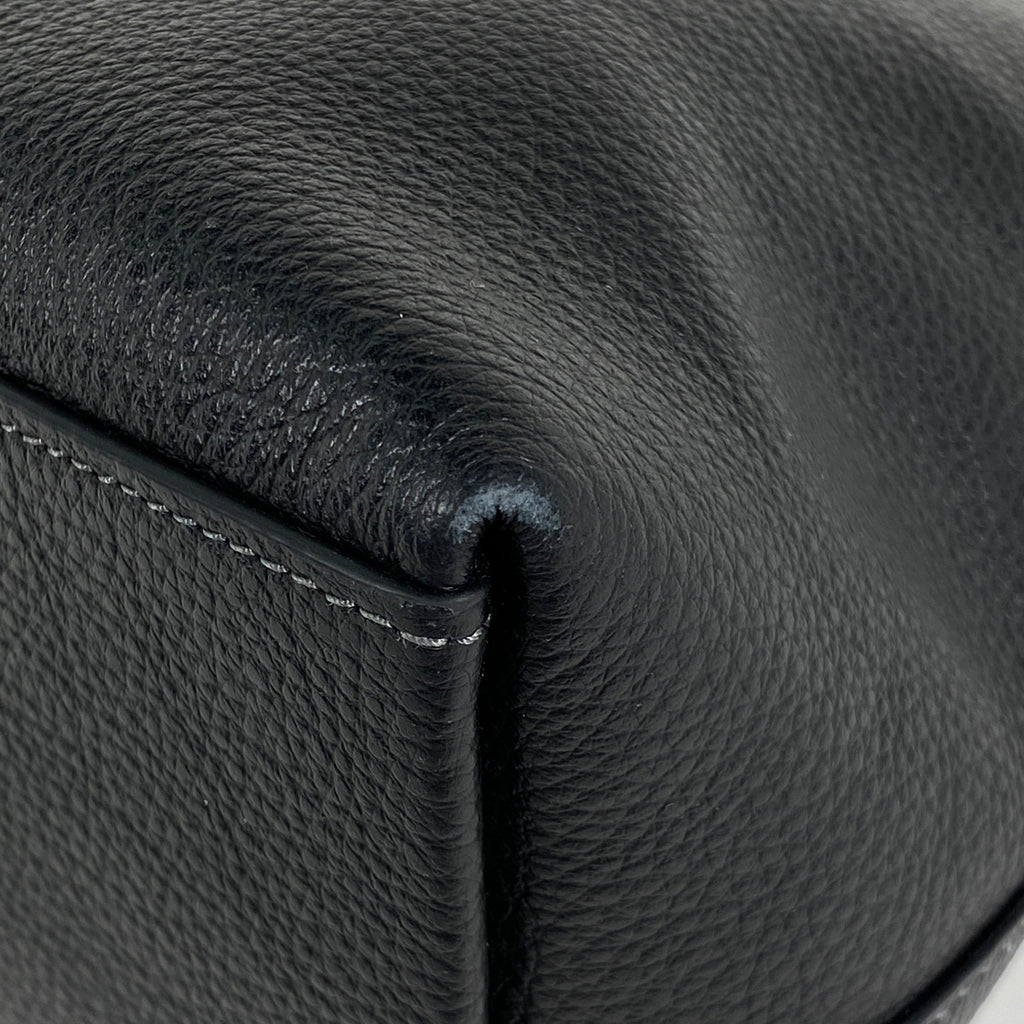 コーチ ロゴ ハンドバッグ 2WAY ショルダーバッグ ハンドバッグ レザー ブラック CR156 レディース 【中古】brbag