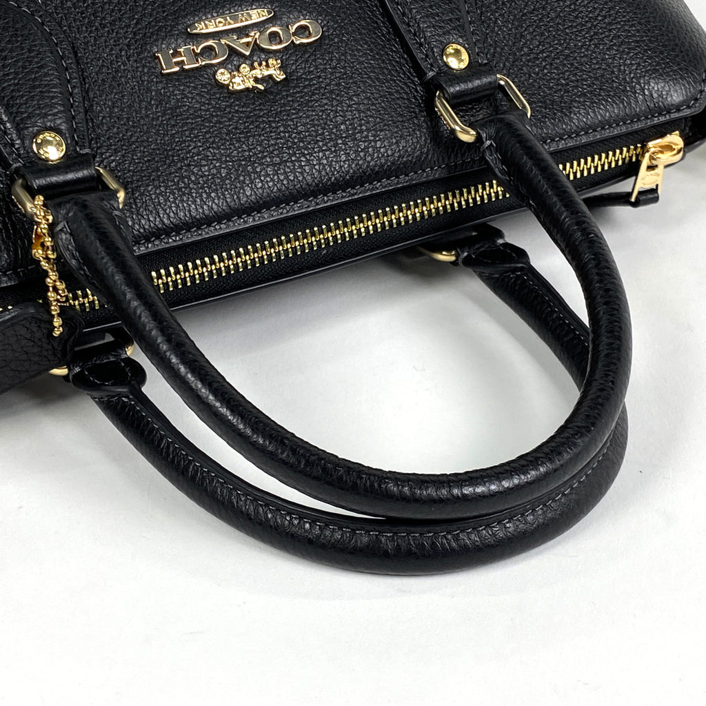コーチ ロゴ ハンドバッグ 2WAY ショルダーバッグ ハンドバッグ レザー ブラック CR156 レディース 【中古】brbag