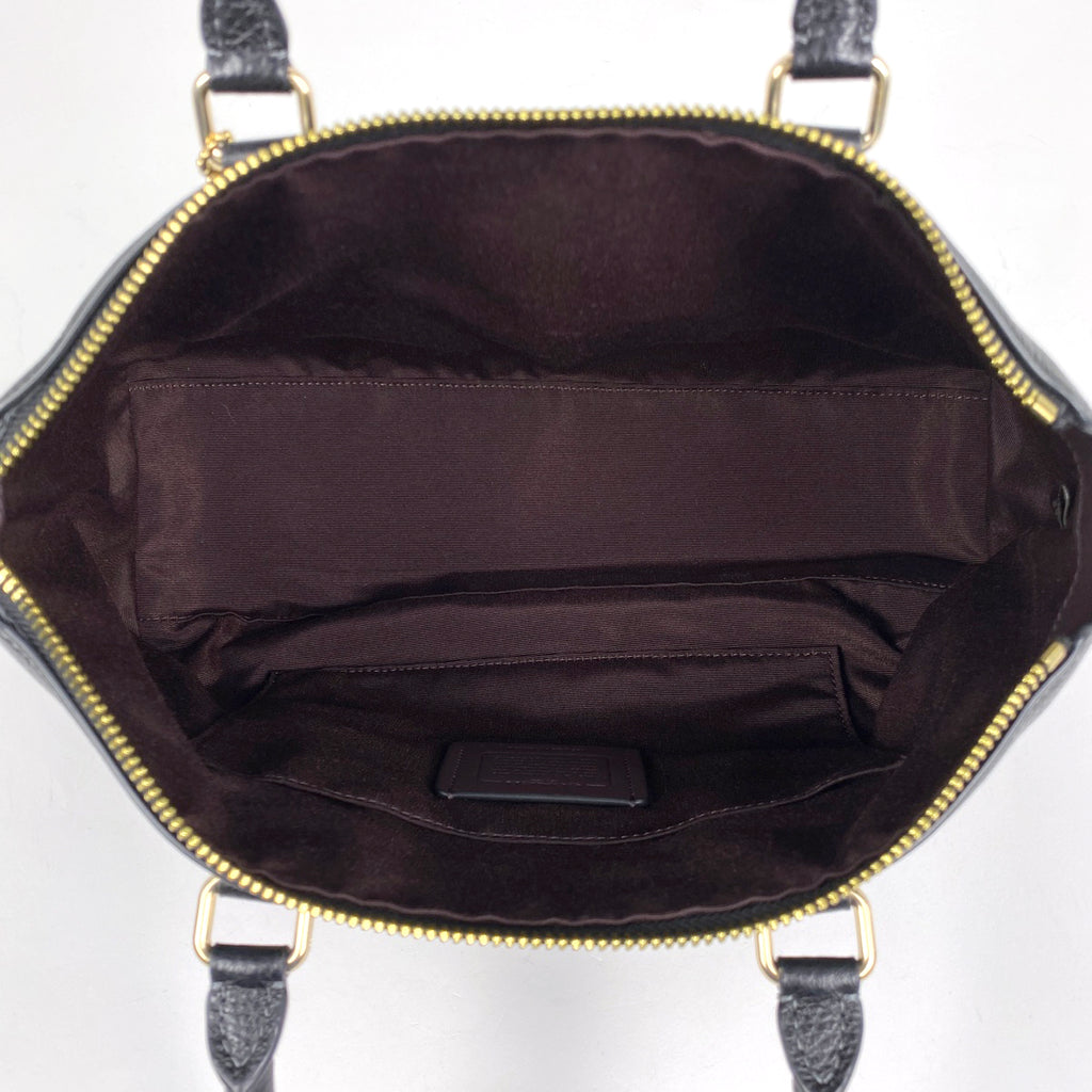 コーチ ロゴ ハンドバッグ 2WAY ショルダーバッグ ハンドバッグ レザー ブラック CR156 レディース 【中古】brbag