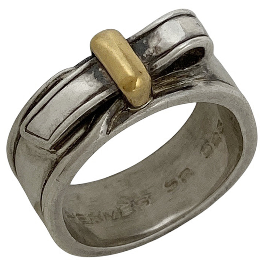 エルメス アルテミス リング 指輪 リング 10.5号 シルバー925 シルバー ゴールド レディース 【中古】bracc