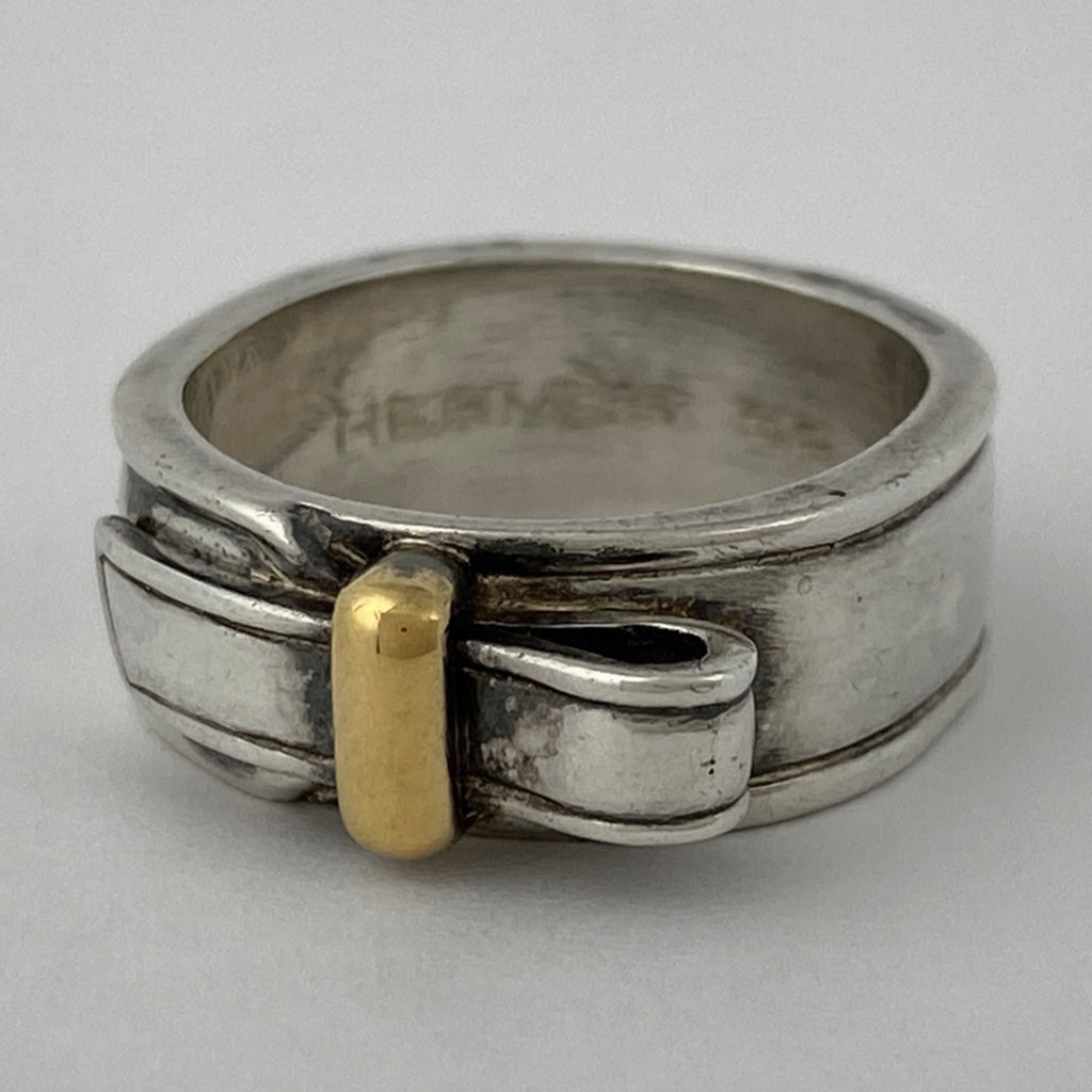 エルメス アルテミス リング 指輪 リング 10.5号 シルバー925 シルバー ゴールド レディース 【中古】bracc