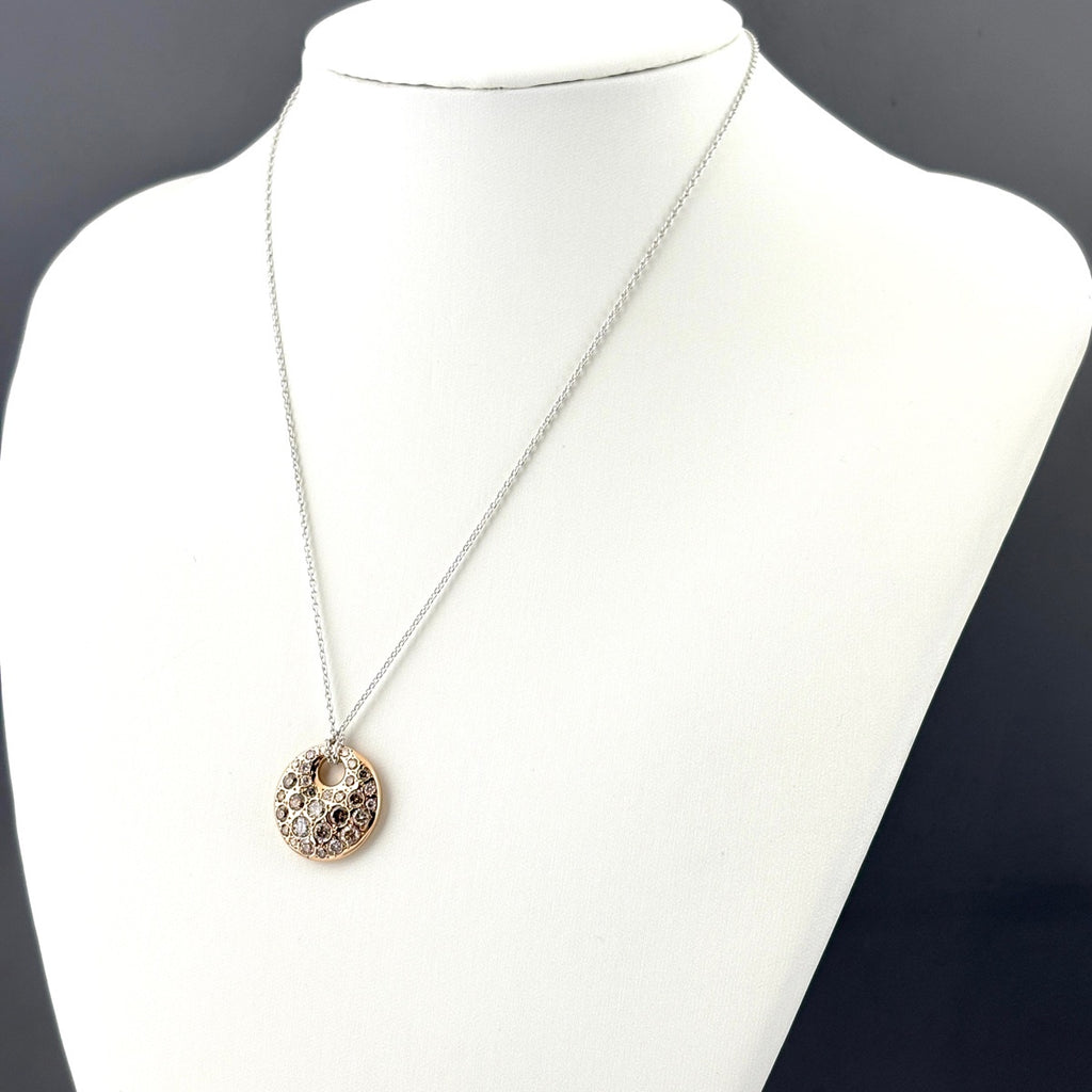 カシケイ メランジェ ペンダント WG ホワイトゴールド ネックレス メレダイヤ ネックレス K18 WG ダイヤモンド レディース ブランドジュエリー 【中古】brjwl