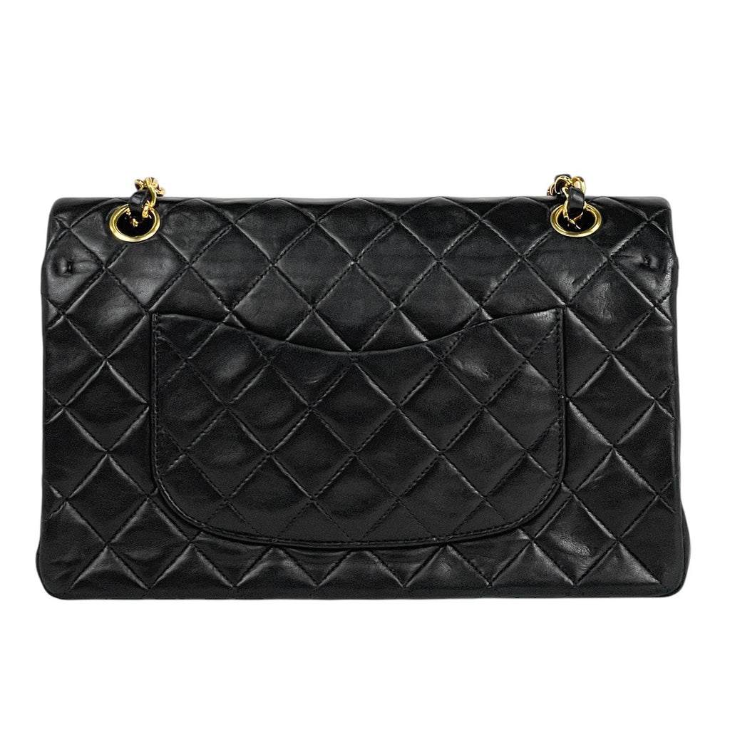 シャネル マトラッセ Wフラップ チェーン ショルダーバッグ ココマーク ショルダーバッグ レザー ブラック A01112 レディース 【中古】brbag