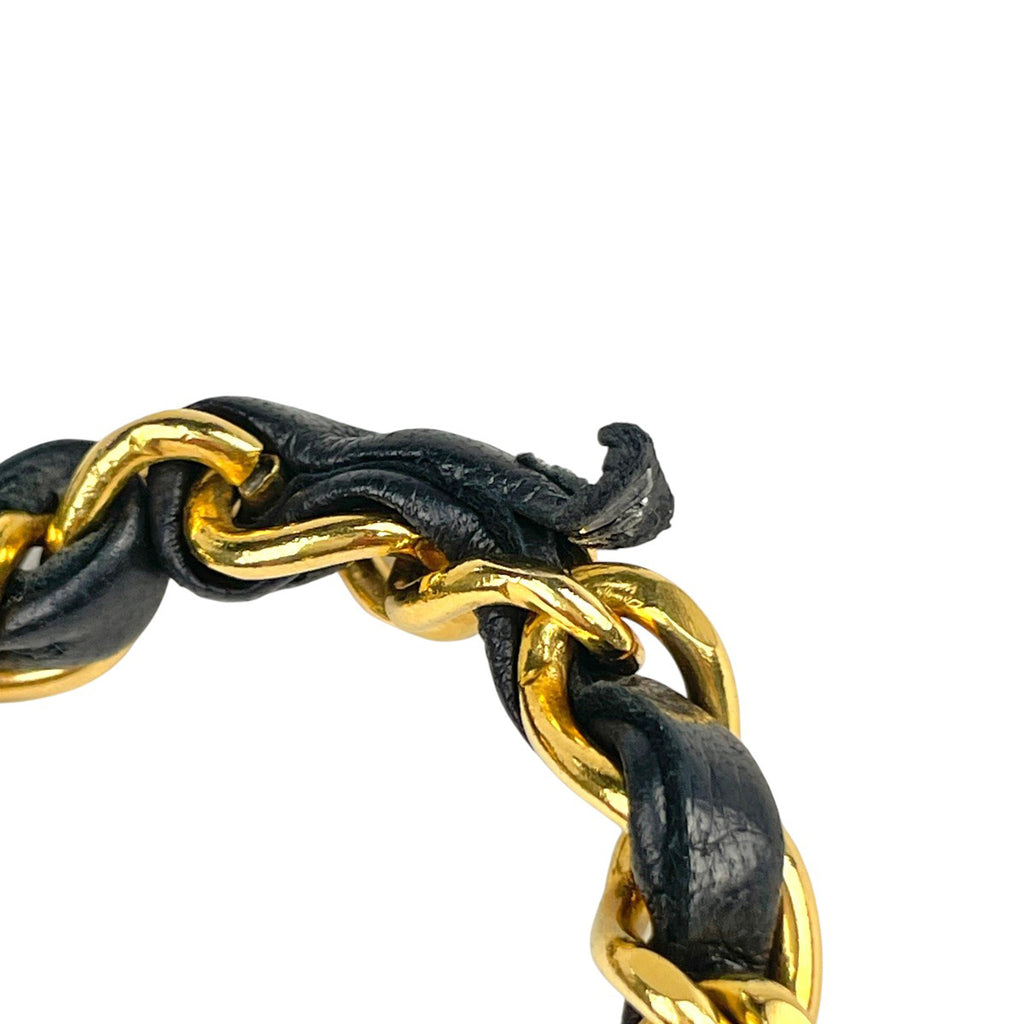 シャネル マトラッセ Wフラップ チェーン ショルダーバッグ ココマーク ショルダーバッグ レザー ブラック A01112 レディース 【中古】brbag