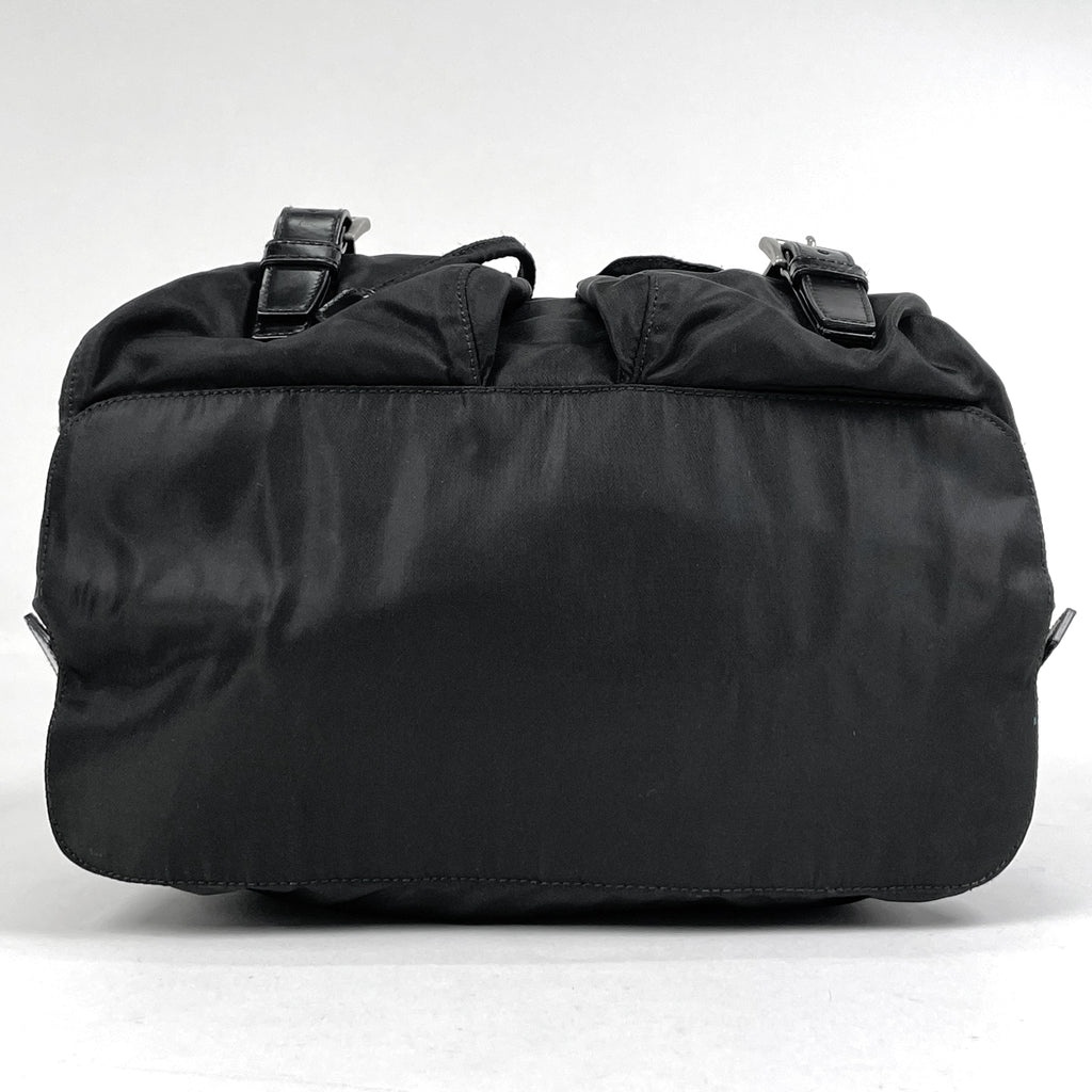 プラダ ロゴプレート リュックサック バッグパック リュック ナイロン ネロ(ブラック) レディース 【中古】brbag