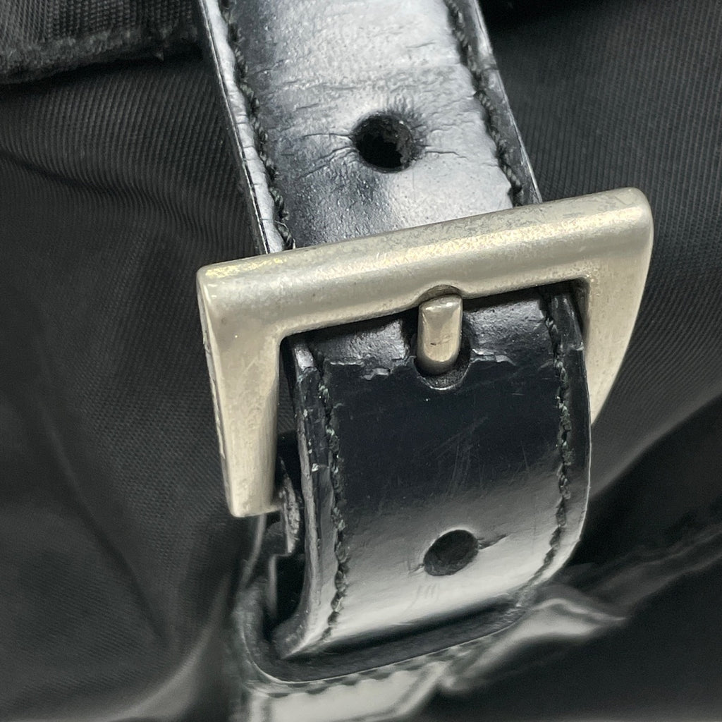 プラダ ロゴプレート リュックサック バッグパック リュック ナイロン ネロ(ブラック) レディース 【中古】brbag