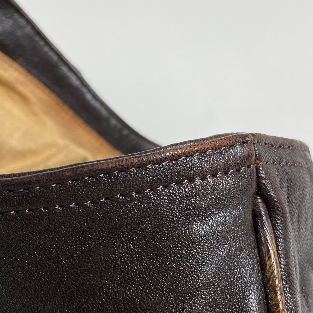 フェンディ ズッカ柄 スパイバッグ 手提げ ハンドバッグ キャンバス ブラウン 8BR511 レディース 【中古】brbag