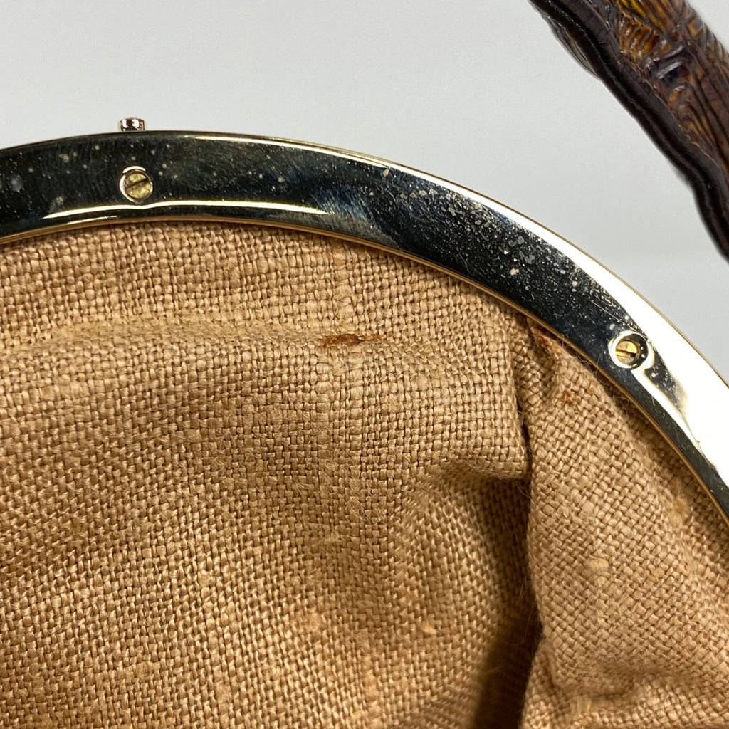 フェンディ ズッカ柄 スパイバッグ 手提げ ハンドバッグ キャンバス ブラウン 8BR511 レディース 【中古】brbag