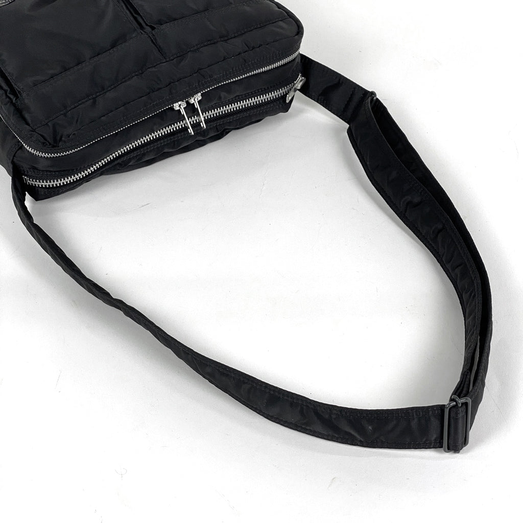 ポーター ロゴ ショルダーバッグ 斜め掛け ショルダーバッグ ナイロン ブラック レディース 【中古】brbag