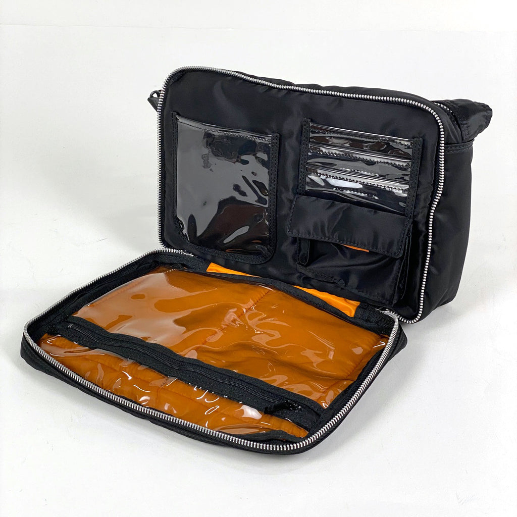 ポーター ロゴ ショルダーバッグ 斜め掛け ショルダーバッグ ナイロン ブラック レディース 【中古】brbag