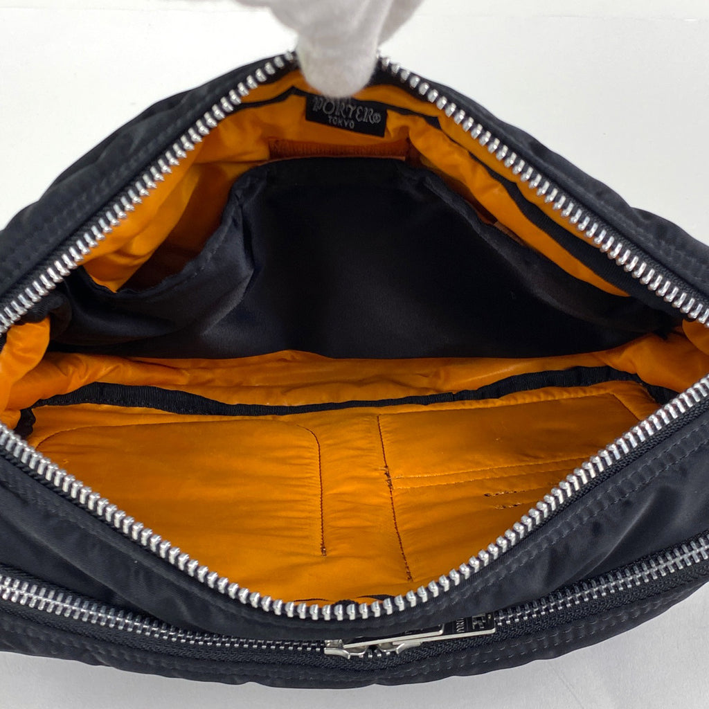ポーター ロゴ ショルダーバッグ 斜め掛け ショルダーバッグ ナイロン ブラック レディース 【中古】brbag