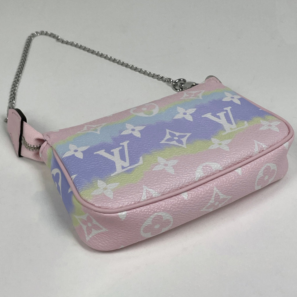 ルイ・ヴィトン ミニ ポシェット アクセソワール LVエスカル メイク コスメ アクセサリーポーチ モノグラム パステル M69269 レディース 【中古】brbag