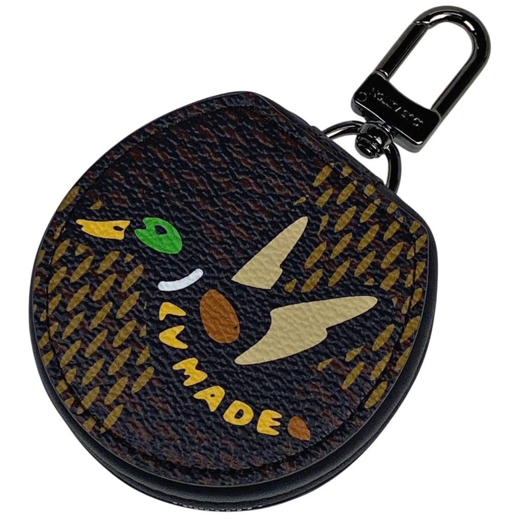 ルイ・ヴィトン エテュイ イヤフォン ダミエジャイアント NIGO イヤフォンケース バッグチャーム ダミエ ブラウン GI0494 レディース 【中古】brbag