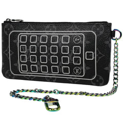 ルイ・ヴィトン フラッシュ iphone ポーチ 藤原ヒロシ アクセサリーポーチ モノグラムエクリプス ノワール(ブラック) M64433 レディース 【中古】brbag