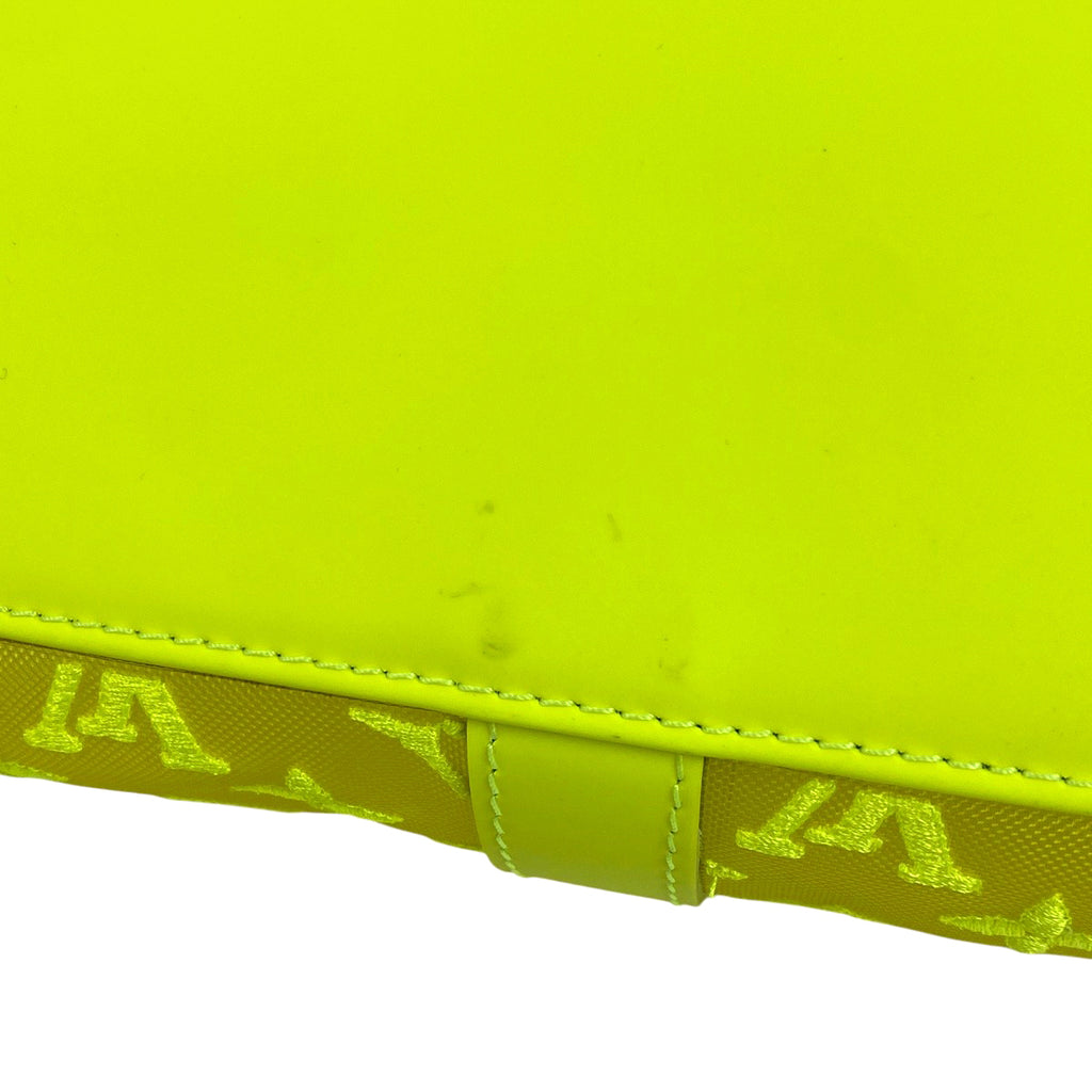 ルイ・ヴィトン キーポル バンドリエール 50 モノグラム シースルー ネオン メッシュ ボストンバッグ モノグラム イエロー M55380 レディース 【中古】brbag