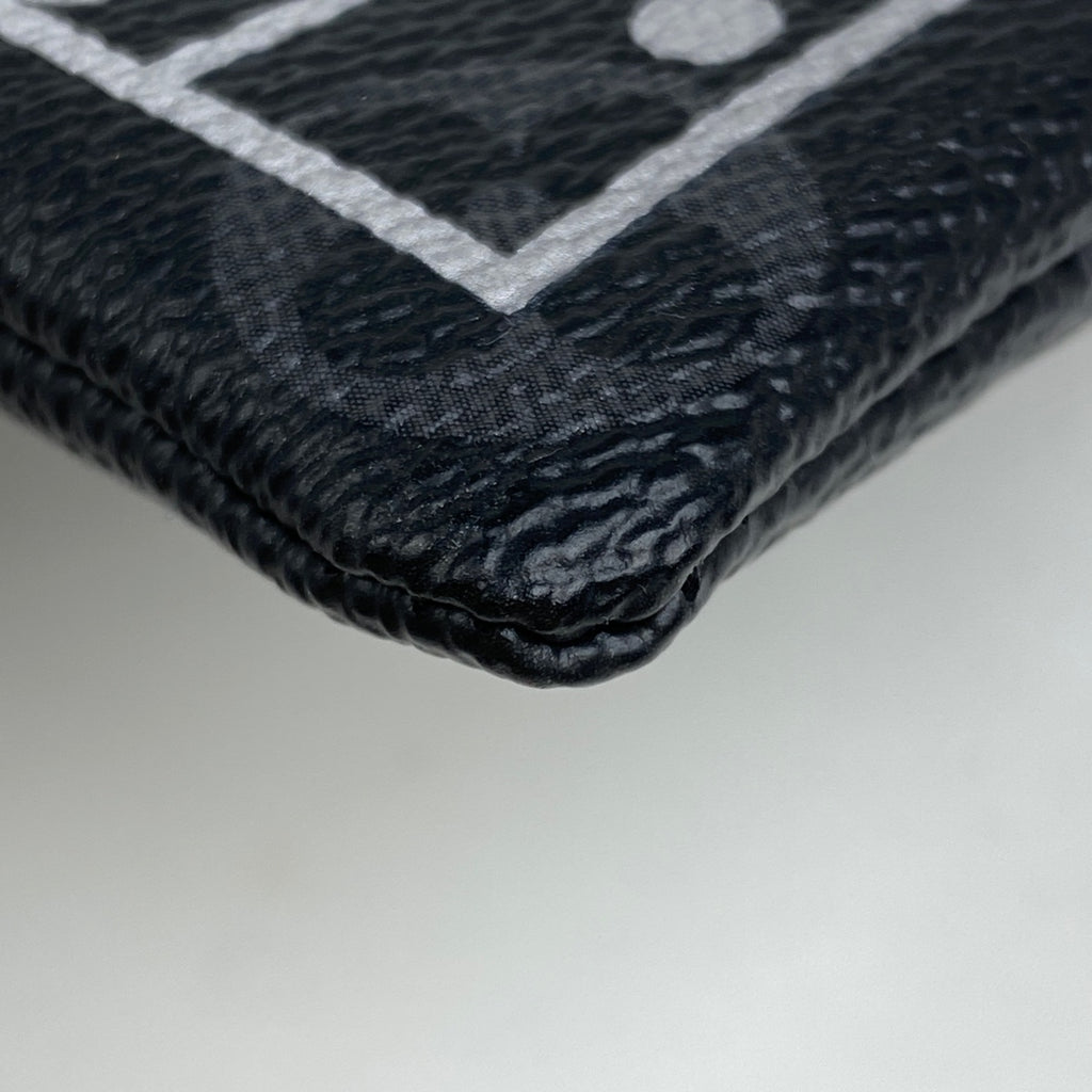 ルイ・ヴィトン スモールパース フラグメント ポーチ キーリング 藤原ヒロシ コインケース モノグラムエクリプス ブラック Ｍ64432 メンズ 【中古】brbag