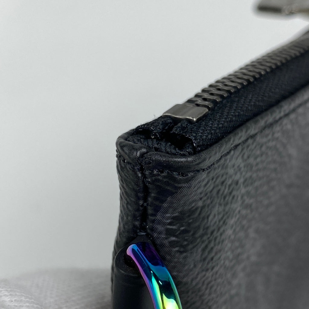 ルイ・ヴィトン スモールパース フラグメント ポーチ キーリング 藤原ヒロシ コインケース モノグラムエクリプス ブラック Ｍ64432 メンズ 【中古】brbag