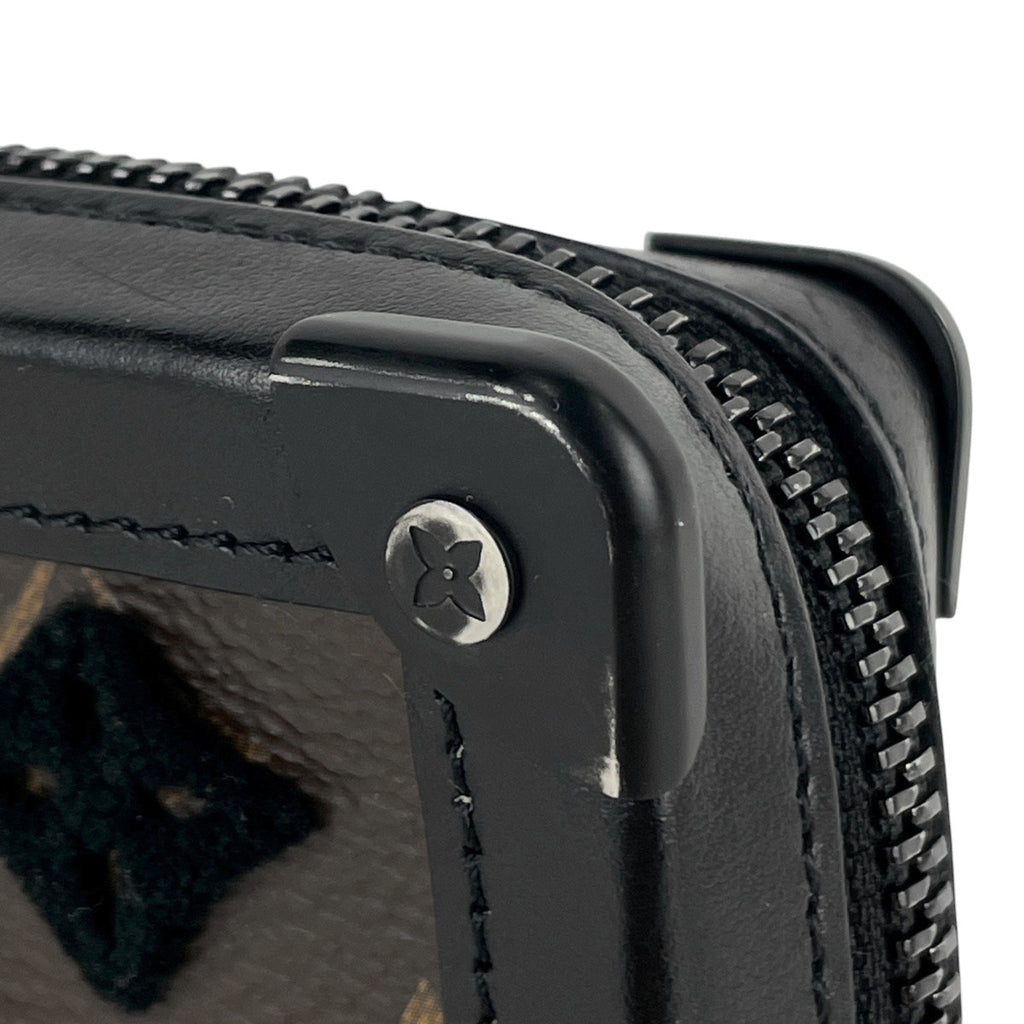 ルイ・ヴィトン ソフトトランク クラッチ タフタージュ セカンドバッグ モノグラム ブラック ブラウン M45061 メンズ 【中古】brbag