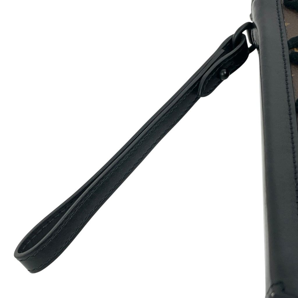 ルイ・ヴィトン ソフトトランク クラッチ タフタージュ セカンドバッグ モノグラム ブラック ブラウン M45061 メンズ 【中古】brbag