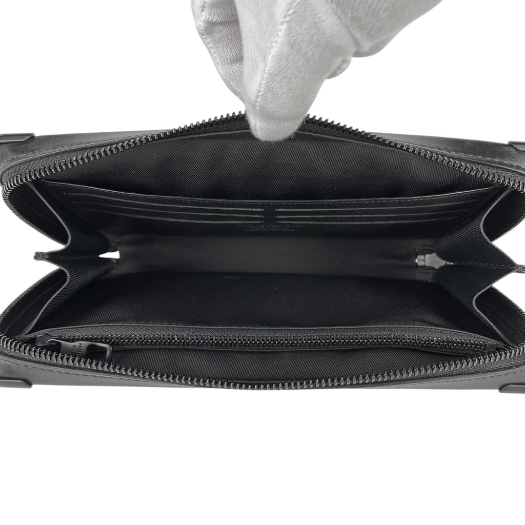 ルイ・ヴィトン ソフトトランク クラッチ タフタージュ セカンドバッグ モノグラム ブラック ブラウン M45061 メンズ 【中古】brbag