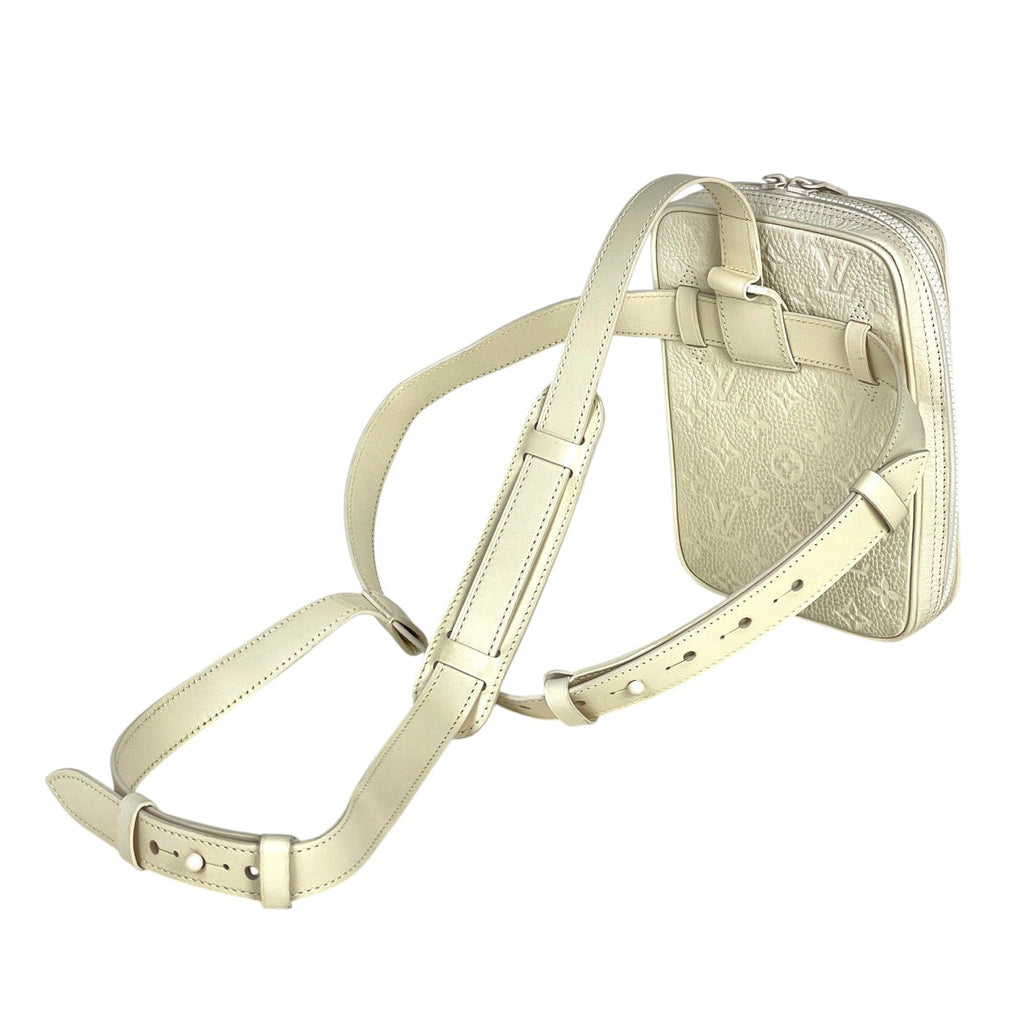 ルイ・ヴィトン ユティリティ サイドバッグ ショルダーバッグ ウエストバッグ モノグラム ボディバッグ トリヨン ホワイト M53297 レディース 【中古】brbag