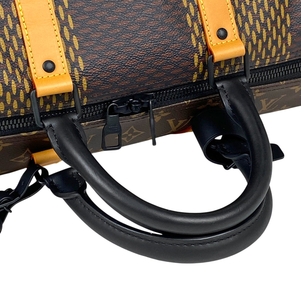 ルイ・ヴィトン キーポル バンドリエール 50 ダミエ ジャイアント NIGOコラボ 2WAY ショルダーバッグ ボストンバッグ ダミエ ブラウン N40360 レディース 【中古】brbag