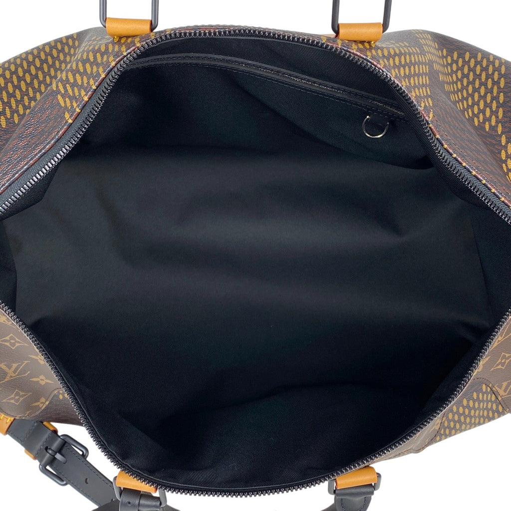 ルイ・ヴィトン キーポル バンドリエール 50 ダミエ ジャイアント NIGOコラボ 2WAY ショルダーバッグ ボストンバッグ ダミエ ブラウン N40360 レディース 【中古】brbag