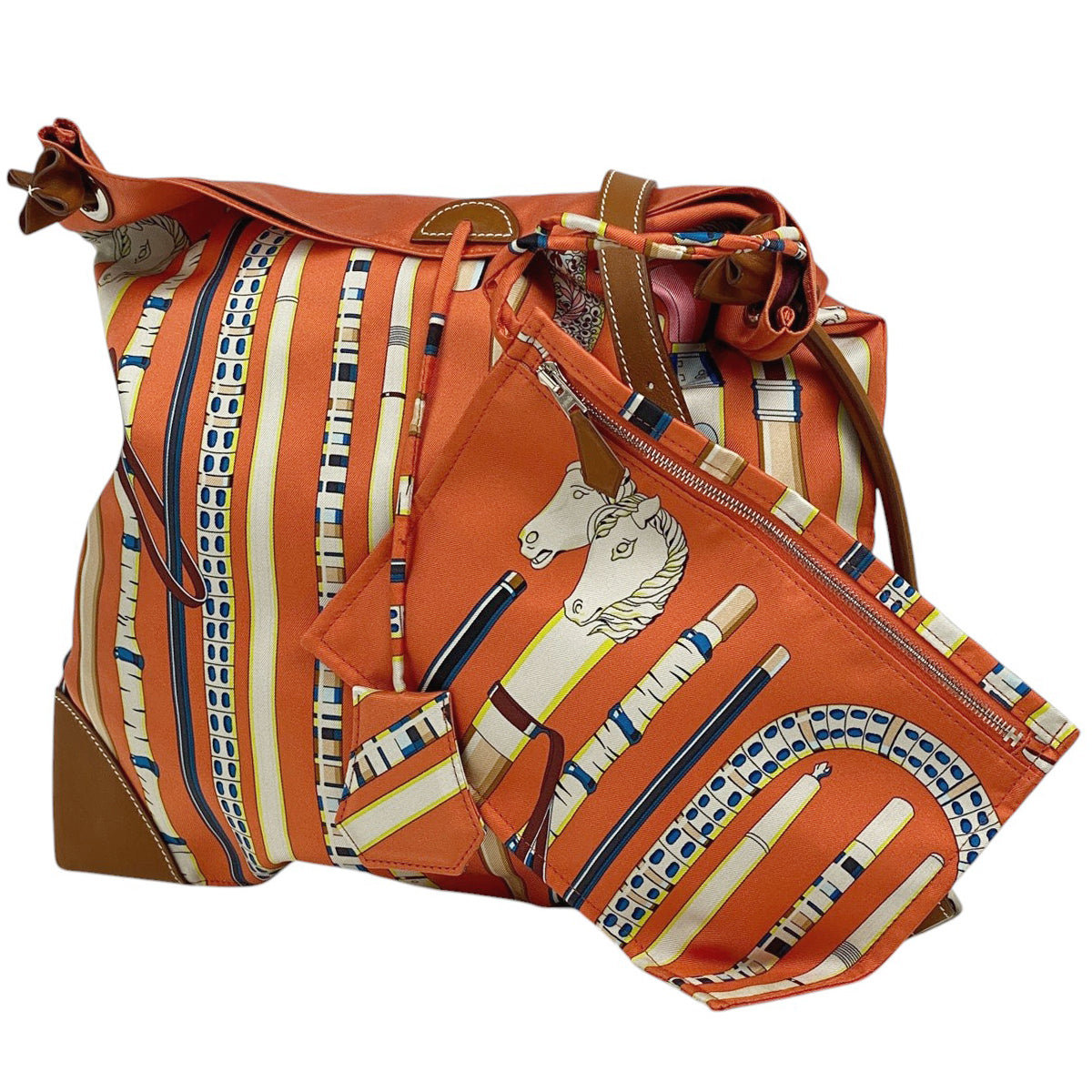 エルメス シルキーシティPM Les cannes ショルダーバッグ レディース