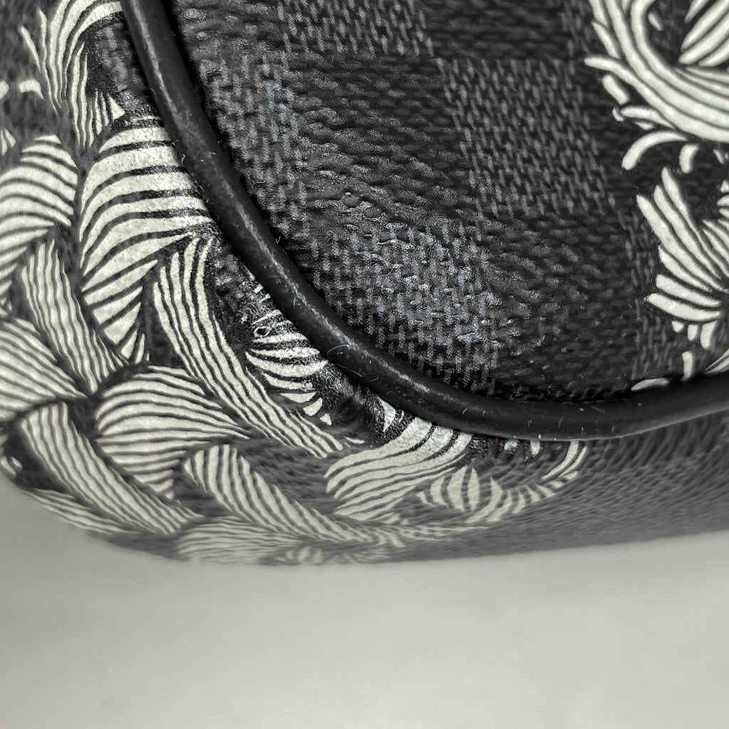 ルイ・ヴィトン ポシェット ヴォルガ クリストファーネメスコラボ セカンドバッグ ダミエグラフィット ノワール(ブラック) N61228 レディース 【中古】brbag