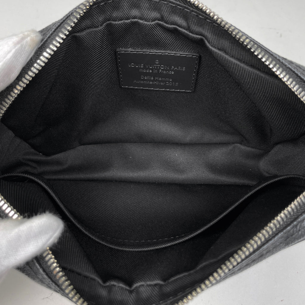 ルイ・ヴィトン ポシェット ヴォルガ クリストファーネメスコラボ セカンドバッグ ダミエグラフィット ノワール(ブラック) N61228 レディース 【中古】brbag