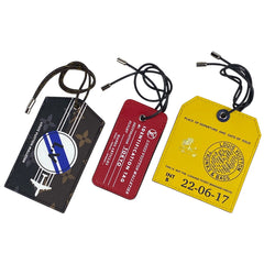 ルイ・ヴィトン ポルト アドレス ネームタグ 3点セット バッグチャーム ホノルル キーホルダー モノグラム モノグラムエクリプス ブラウン ブラック イエロー M63062 レディース 【中古】brbag