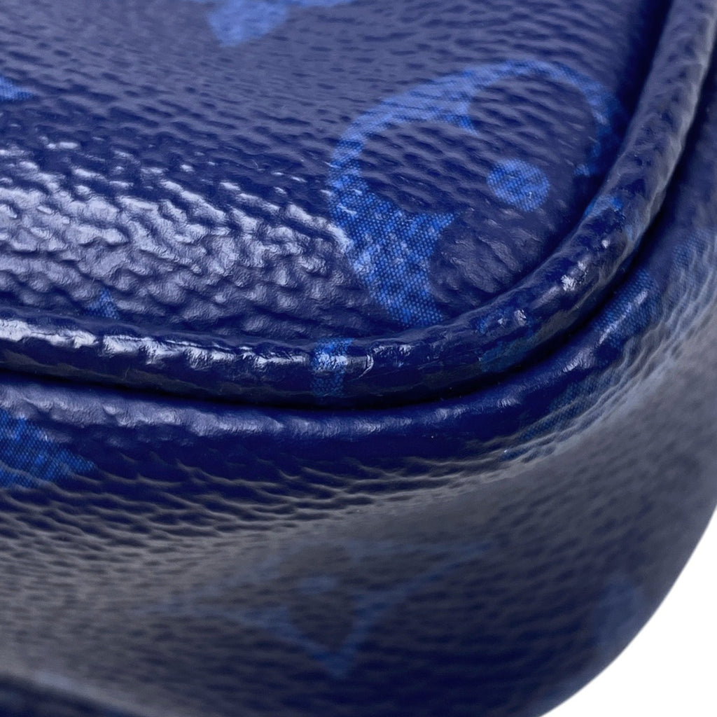 ルイ・ヴィトン メッセンジャー PM 斜め掛け モノグラムパシフィック ショルダーバッグ モノグラム ブルー M43829 レディース 【中古】brbag