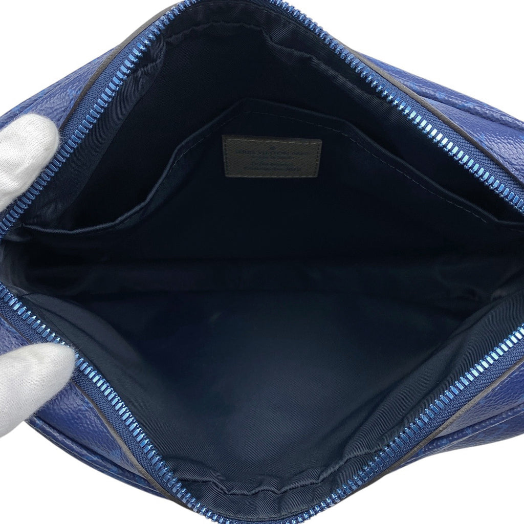 ルイ・ヴィトン メッセンジャー PM 斜め掛け モノグラムパシフィック ショルダーバッグ モノグラム ブルー M43829 レディース 【中古】brbag