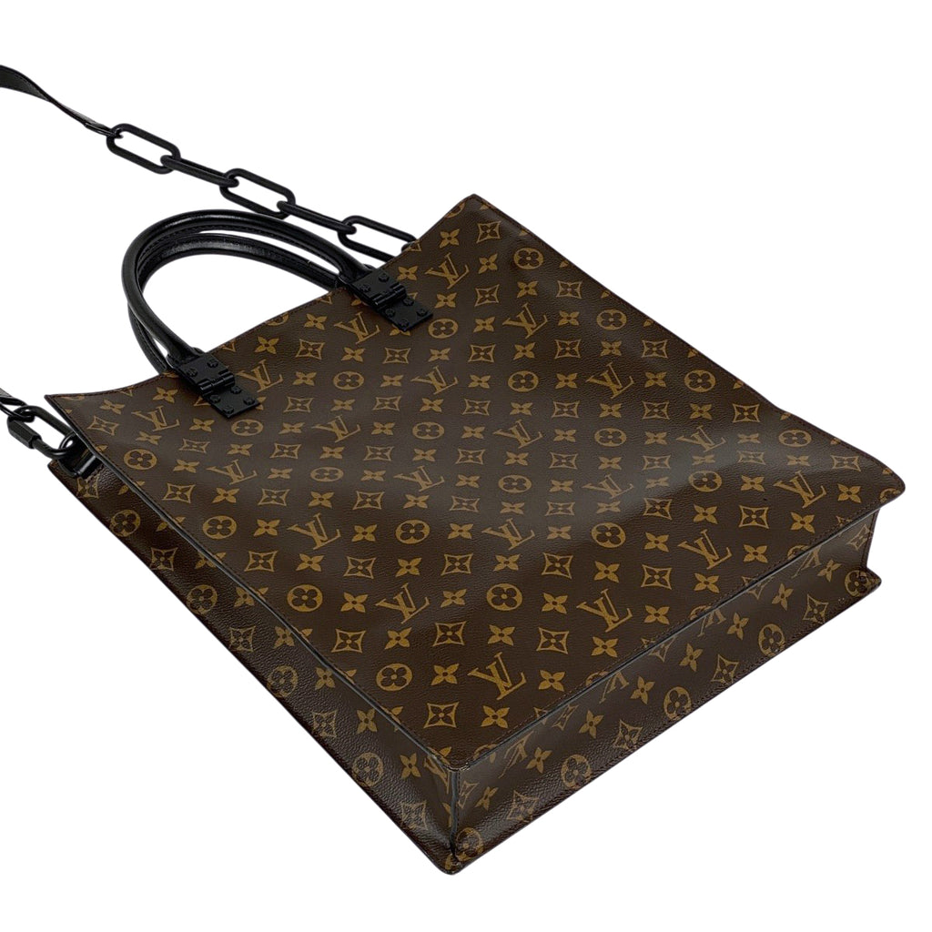 ルイ・ヴィトン サックプラ 2WAY ショルダーバッグ ハンドバッグ ソーラーレイ チェーン トートバッグ モノグラム ブラウン M44475 メンズ 【中古】brbag