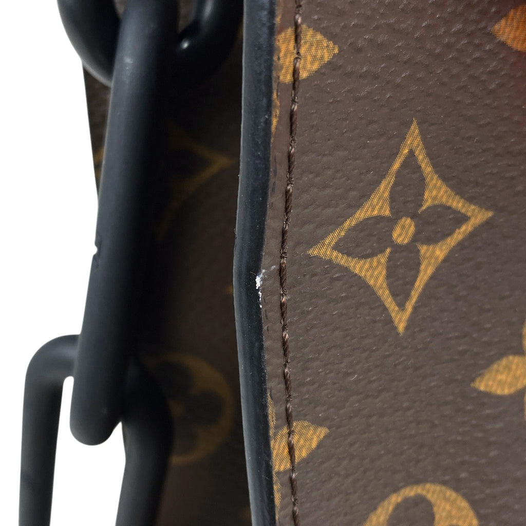 ルイ・ヴィトン サックプラ 2WAY ショルダーバッグ ハンドバッグ ソーラーレイ チェーン トートバッグ モノグラム ブラウン M44475 メンズ 【中古】brbag