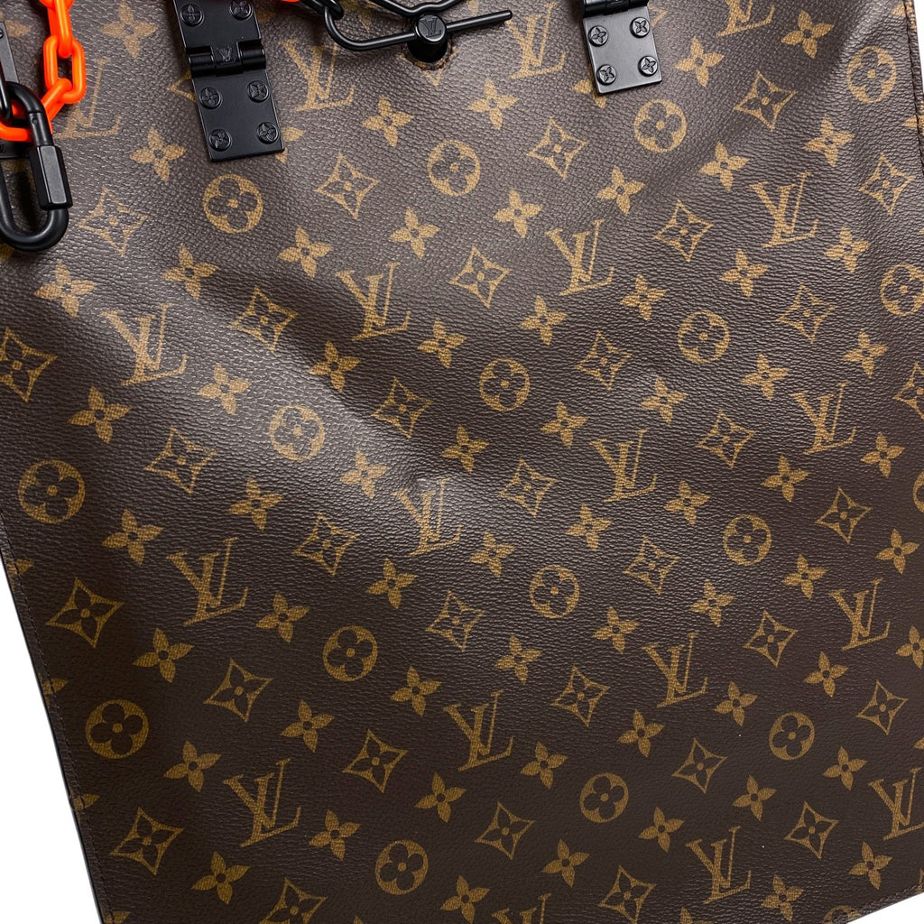 ルイ・ヴィトン サックプラ 2WAY ショルダーバッグ ハンドバッグ ソーラーレイ チェーン トートバッグ モノグラム ブラウン M44475 メンズ 【中古】brbag