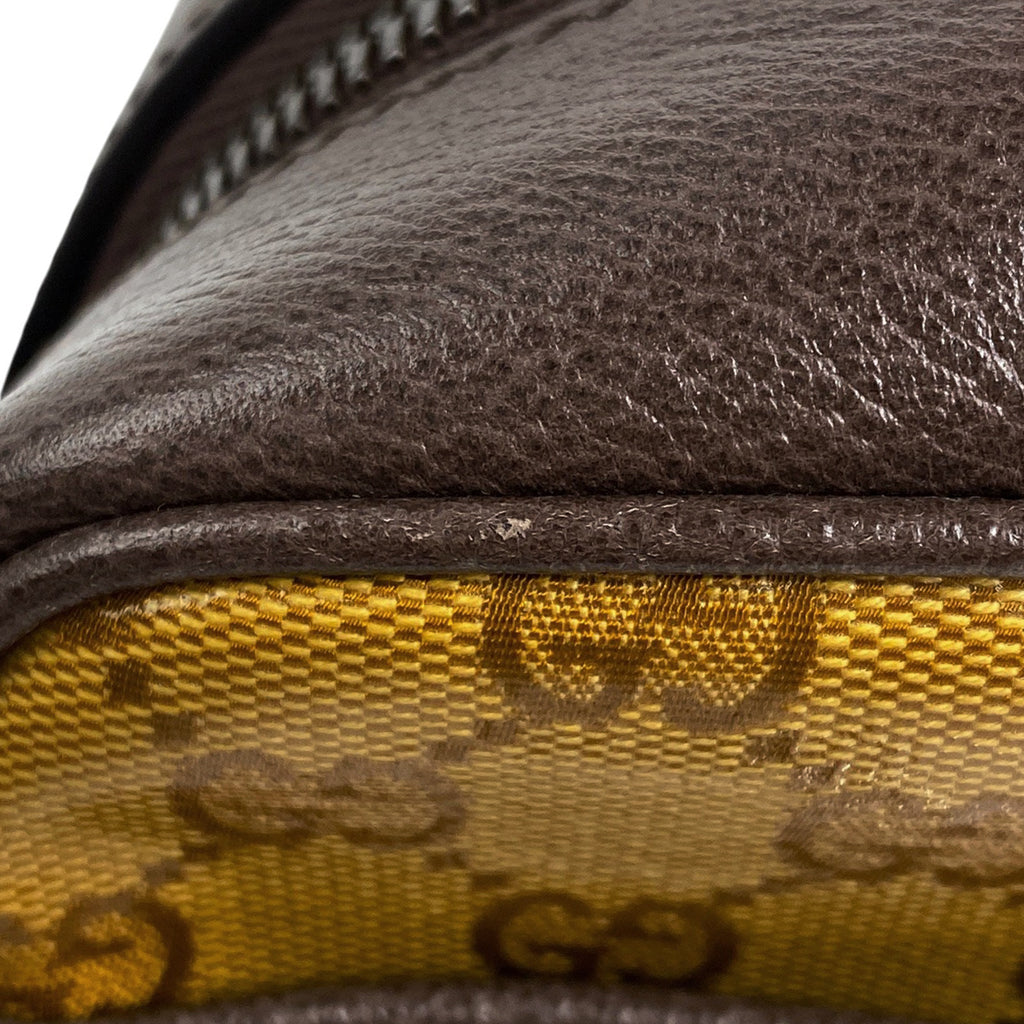 グッチ GGクリスタル ショルダーバッグ アディダス シェリーライン ウェブ 斜め掛け ショルダーバッグ コーティングキャンバス ブラウン 702427 レディース 【中古】brbag