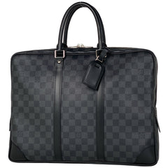 ルイ・ヴィトン ポルトドキュマン ヴォワヤージュ ブリーフケース ビジネスバッグ ダミエグラフィット ノワール(ブラック) N41125 レディース 【中古】brbag