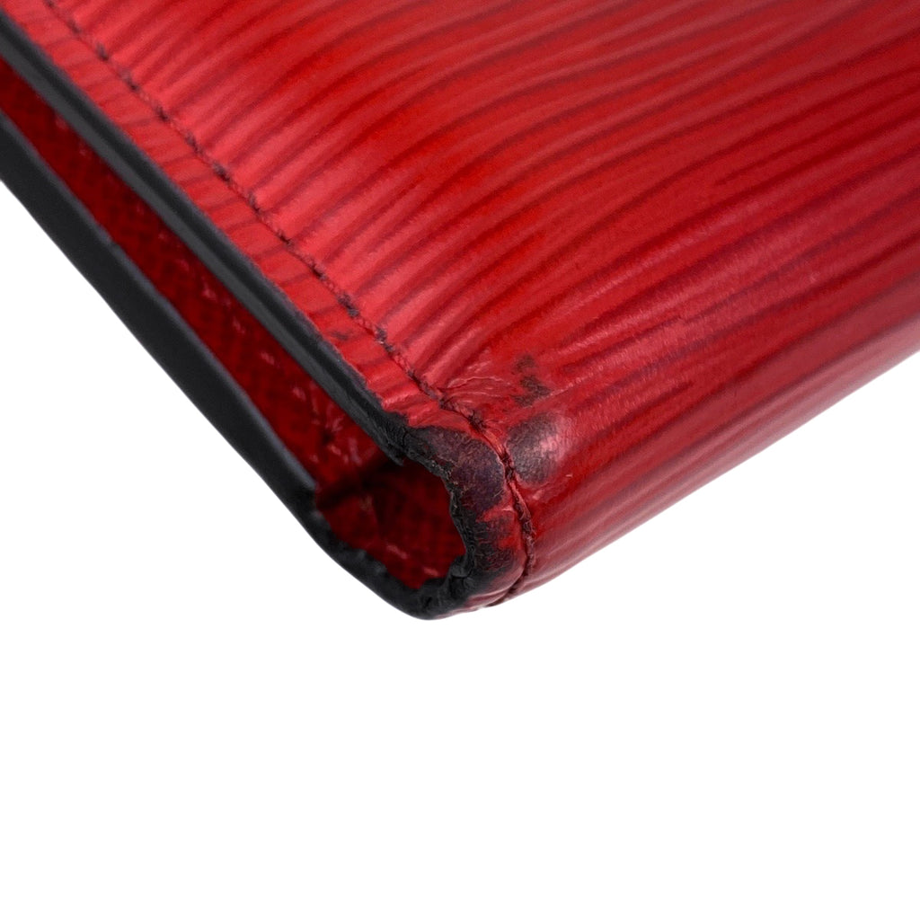 ルイ・ヴィトン CH.CP ウォレット シュプリーム Supreme チェーン 三つ折り財布 エピ レッド M67755 メンズ 【中古】brbag