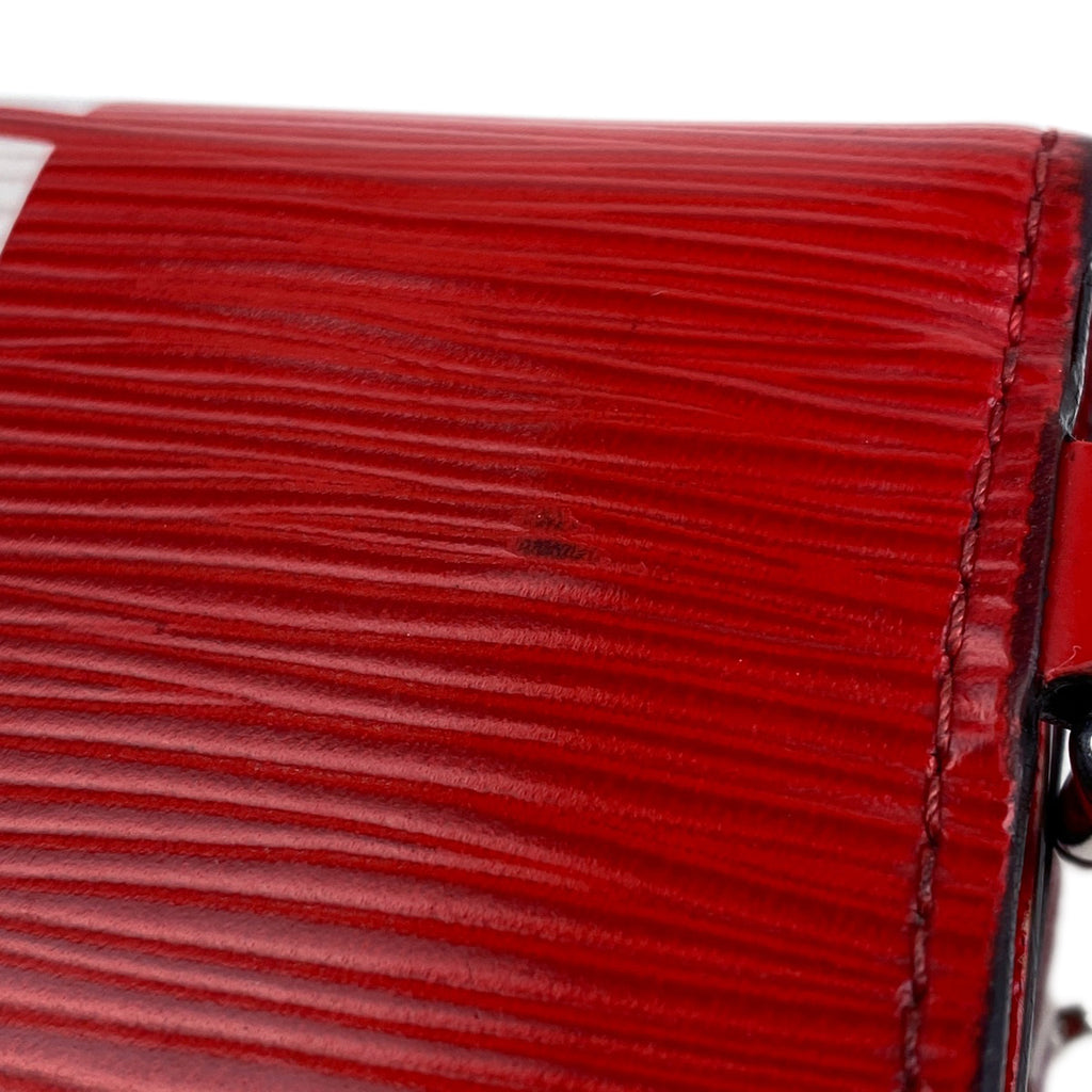 ルイ・ヴィトン CH.CP ウォレット シュプリーム Supreme チェーン 三つ折り財布 エピ レッド M67755 メンズ 【中古】brbag